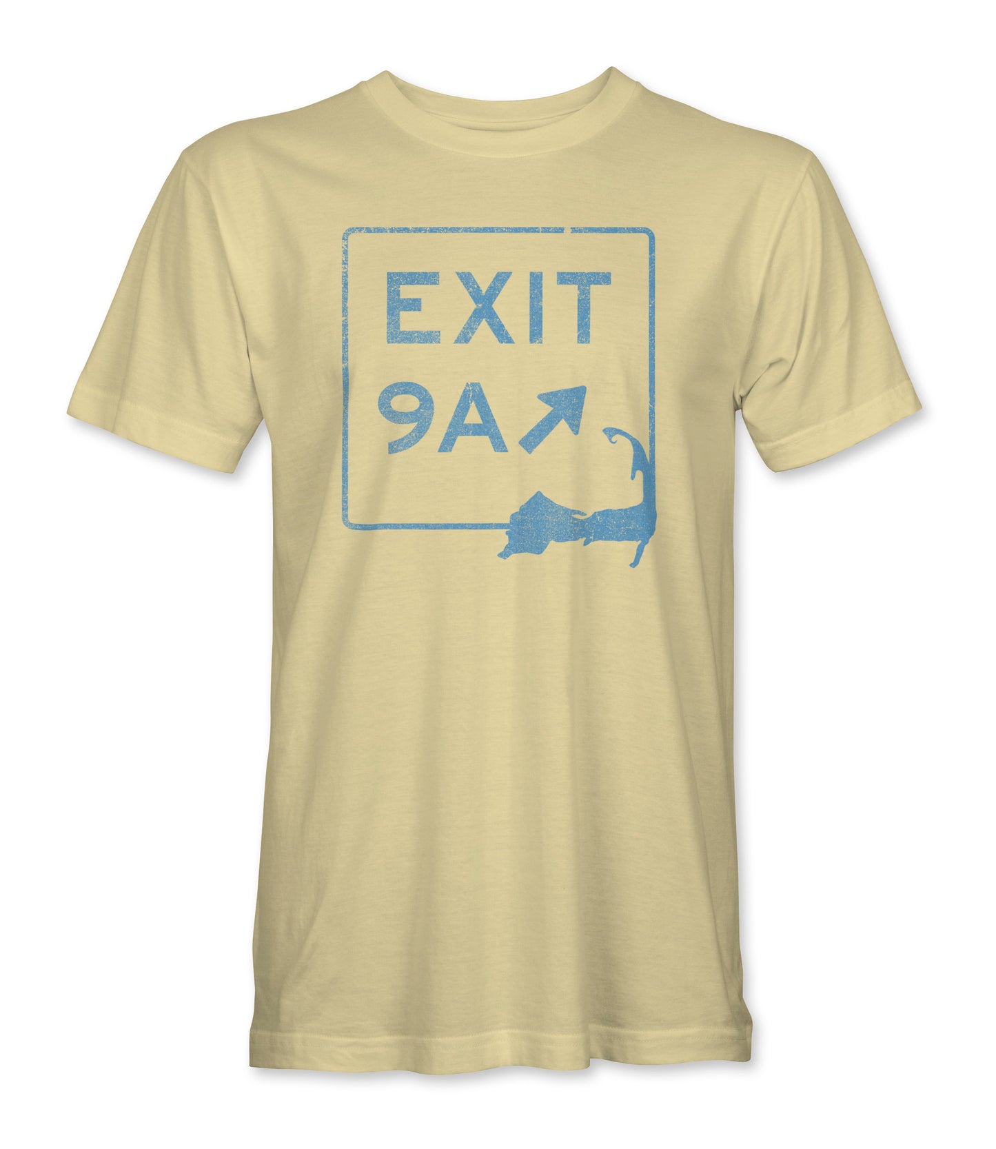 "Almost Yellow" Exit Sign Custom Tee (choose t-shirt color and exit number)