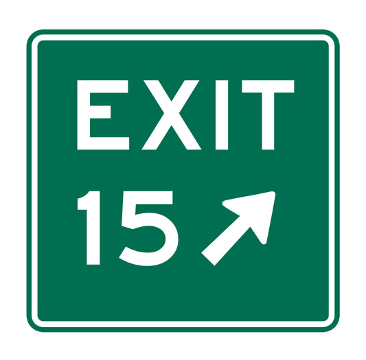 Exit 15 Original Sticker