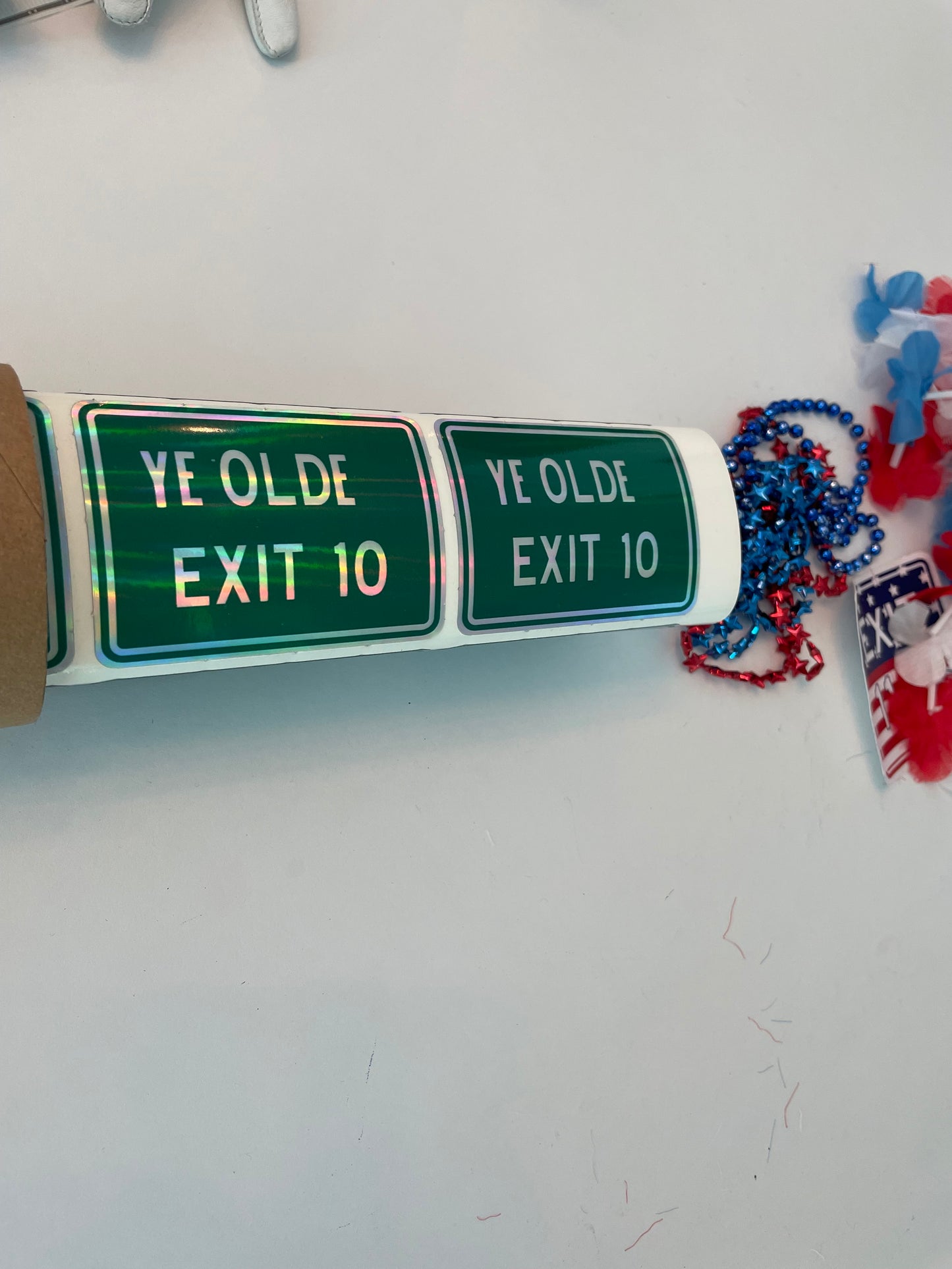 Ye Olde Exit 10 Hologram Sticker