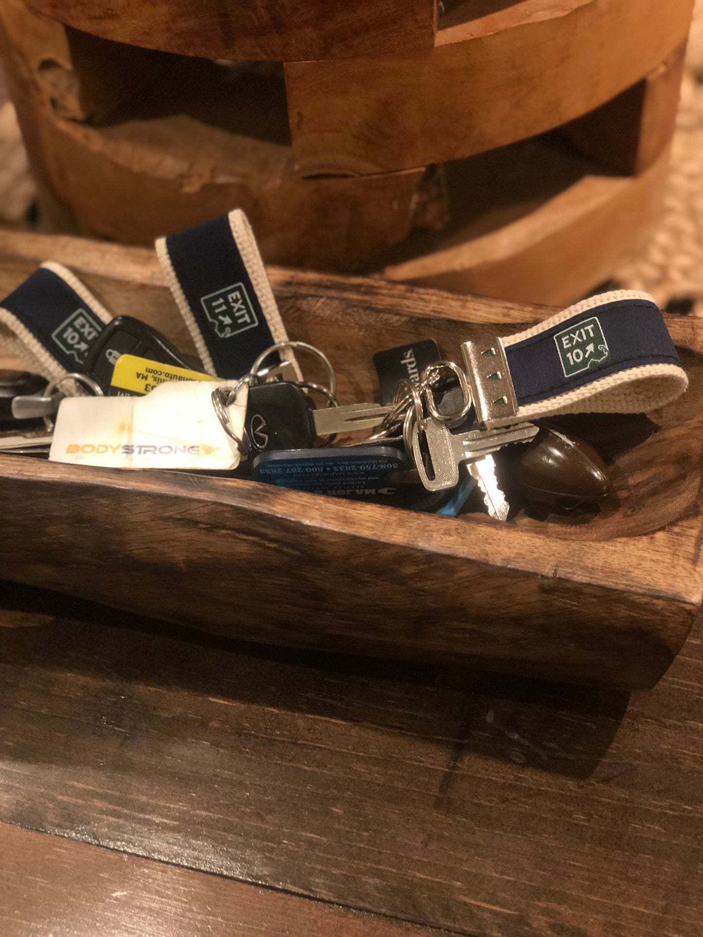 Exit 10 Keychain