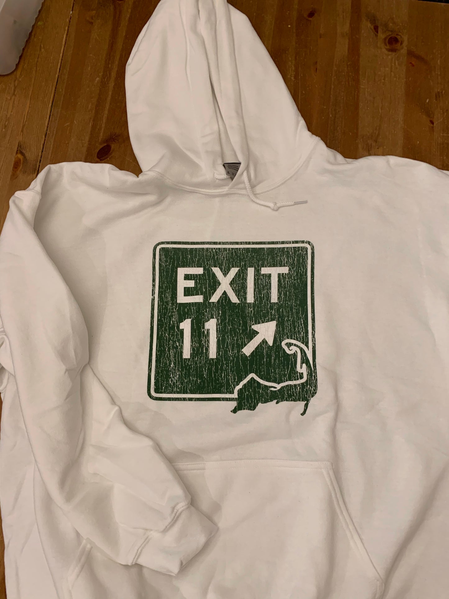 Cape Exit 11 White Hoodie