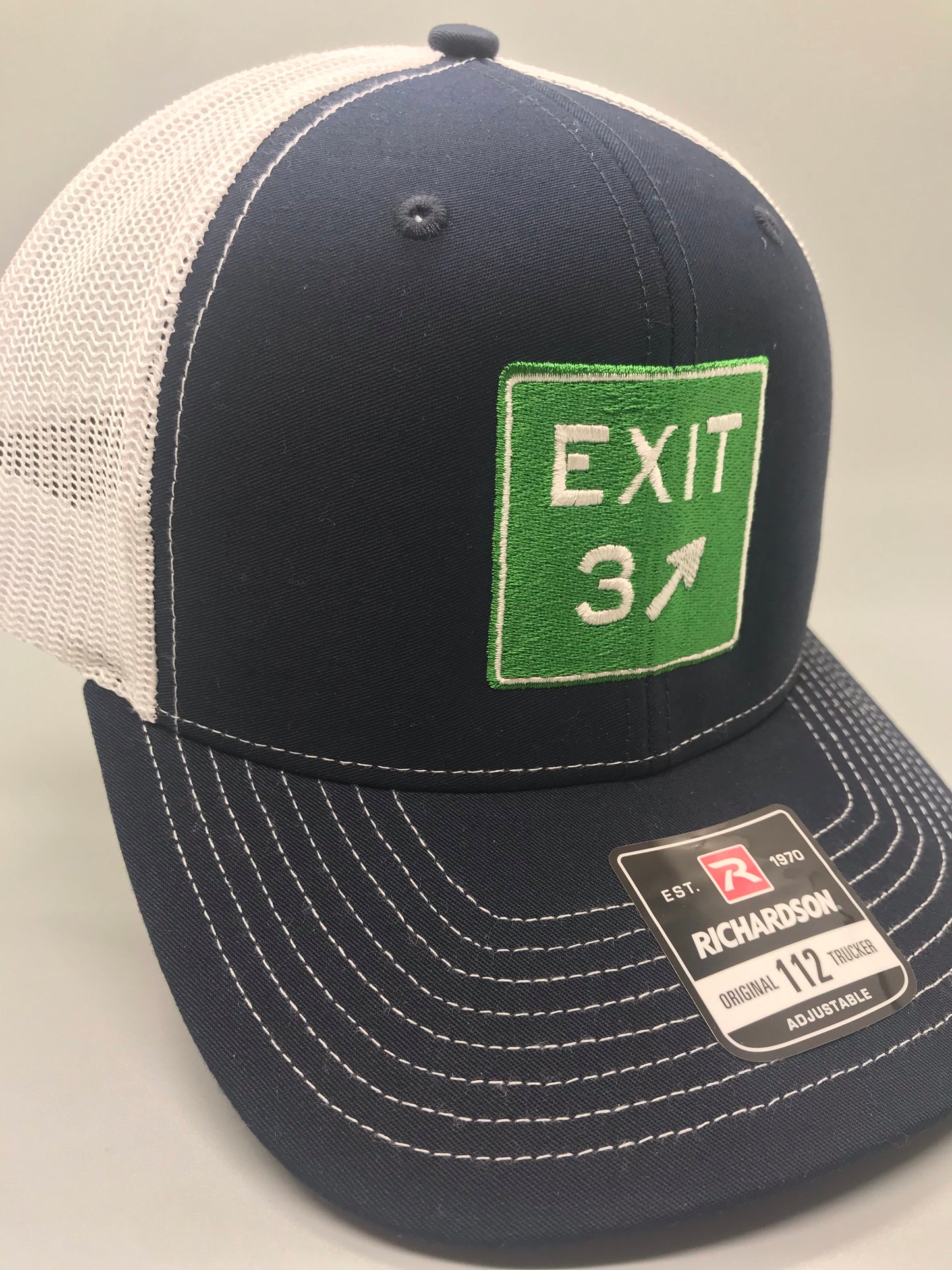 Exit 3 Navy/White Trucker - Richardson 112