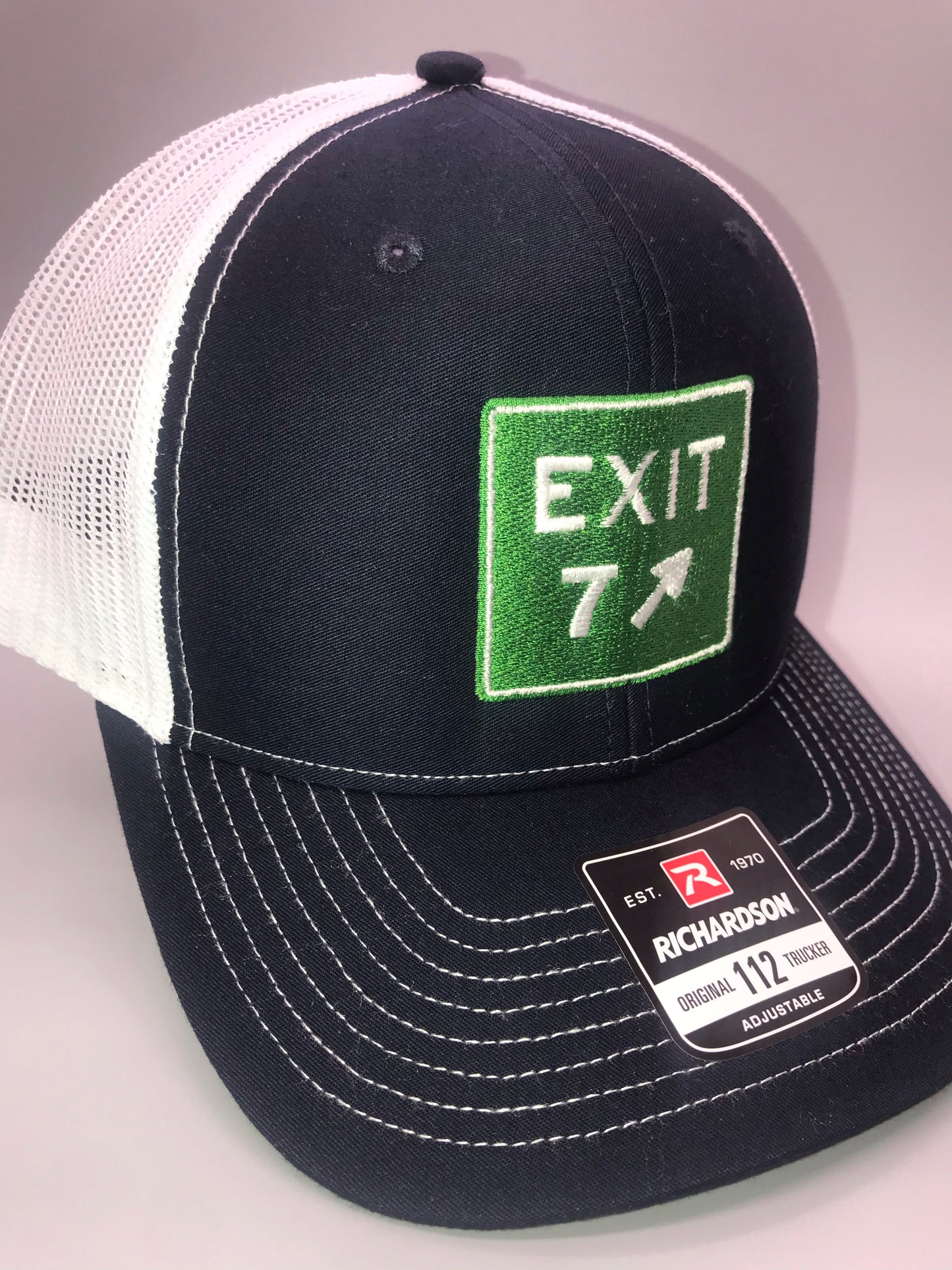 Exit 7 Navy/White Trucker - Richardson 112