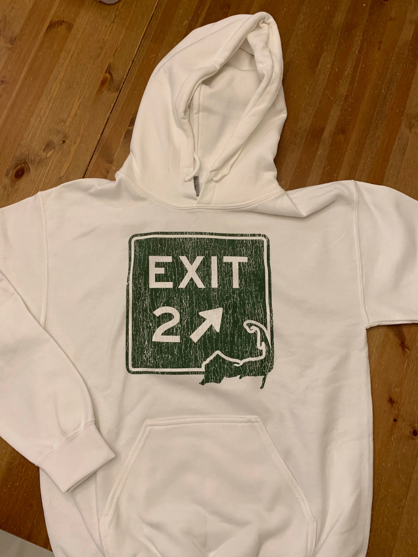 Cape Exit 2 White Hoodie