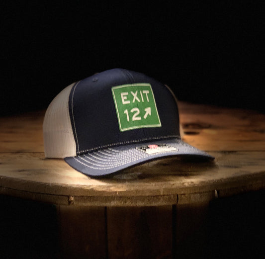 Exit 12 Navy/White Trucker -  Richardson 112