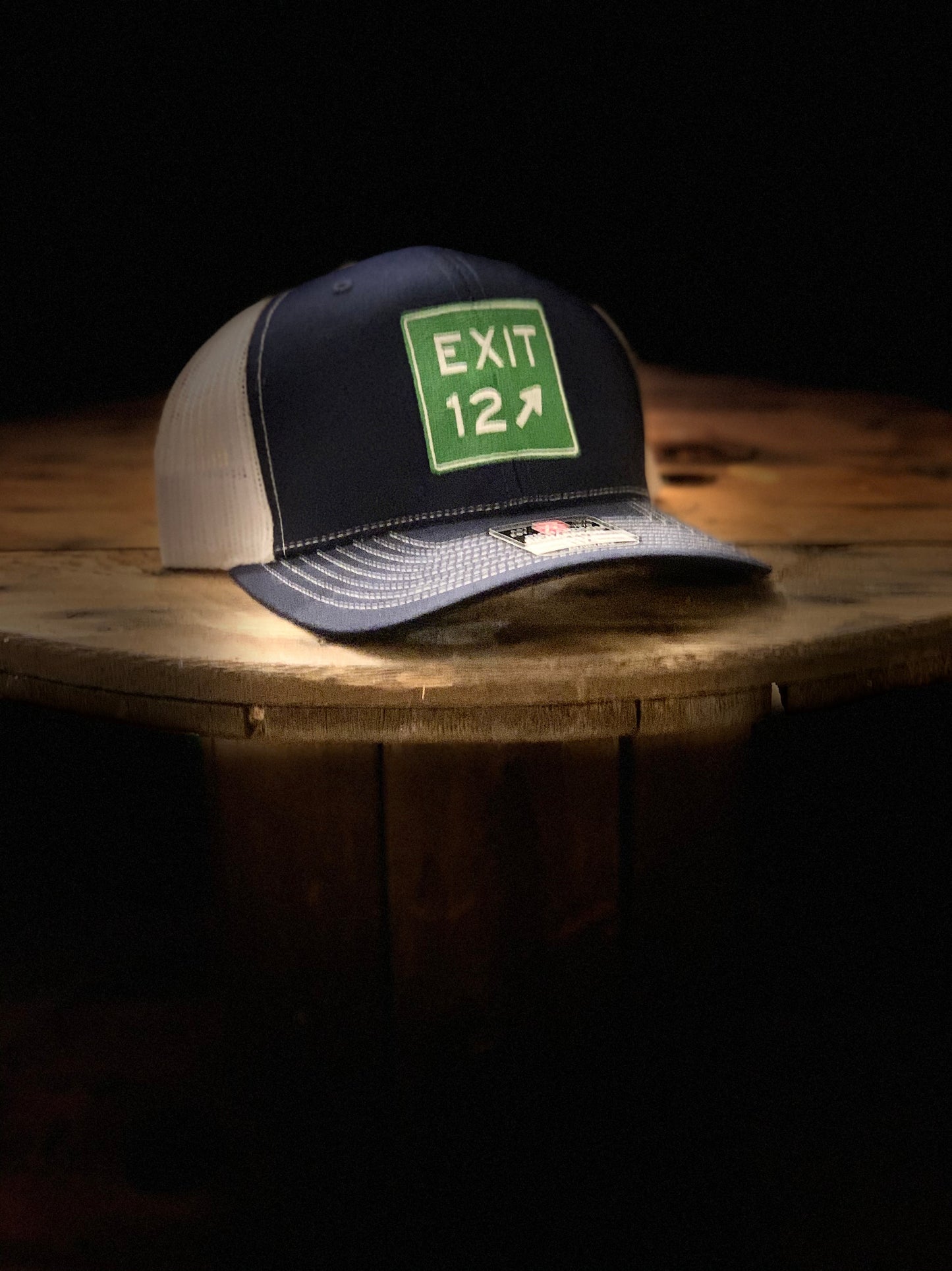 Exit 12 Navy/White Trucker - Richardson 112