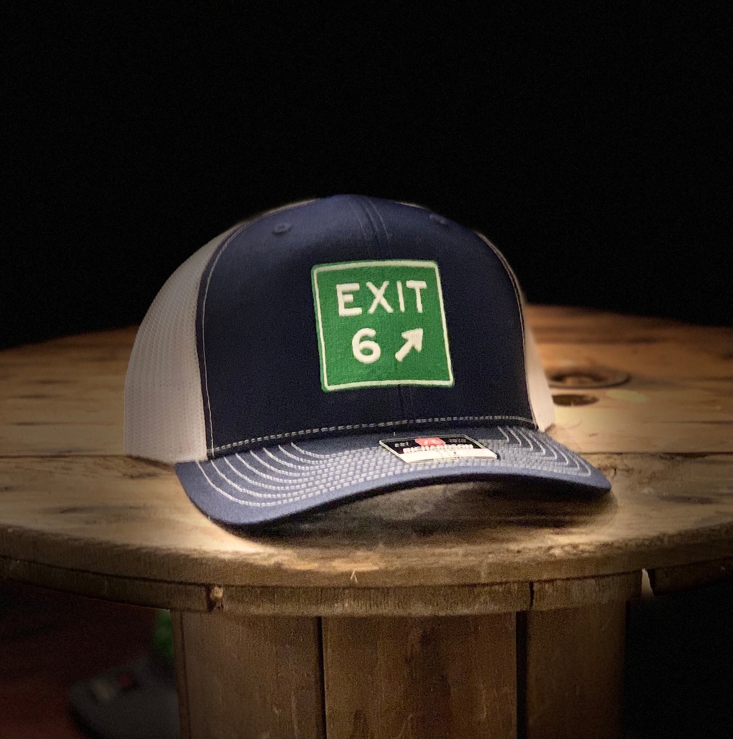 Exit 6 Navy/White Trucker Hat - Richardson 112