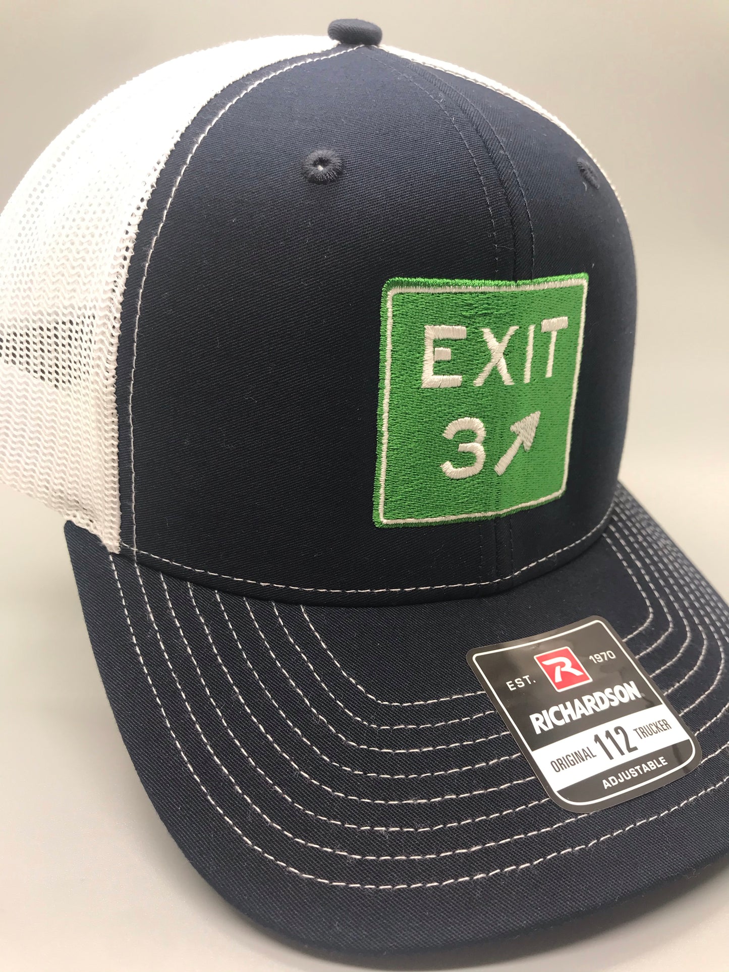 Exit 3 Navy/White Trucker - Richardson 112