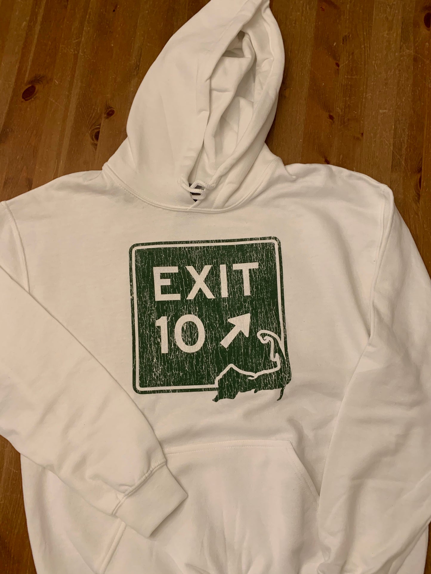 Cape Exit 10 White Hoodie