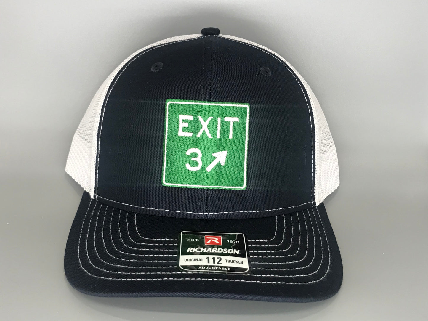 Exit 3 Navy/White Trucker - Richardson 112