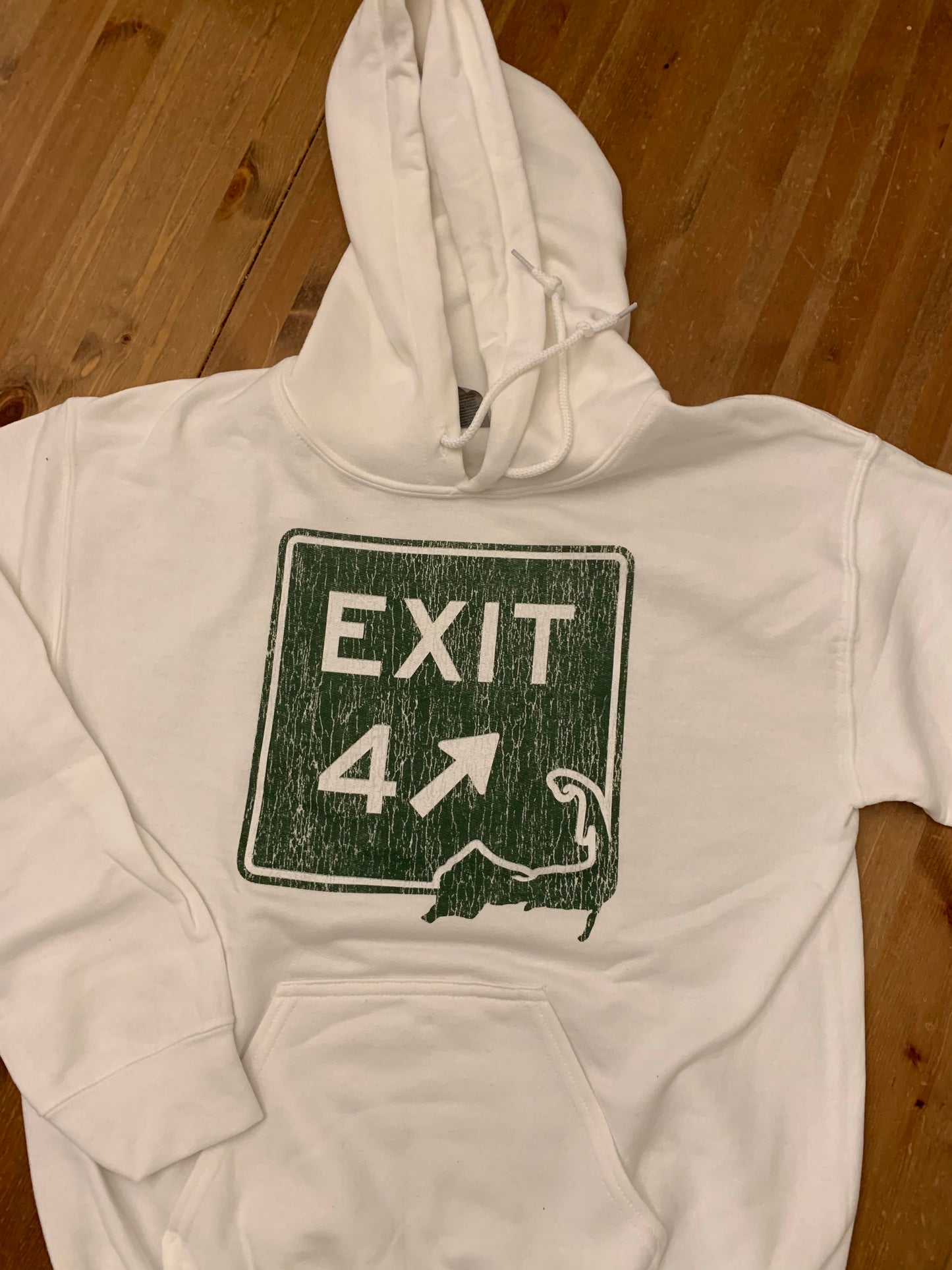 Cape Exit 4 White Hoodie