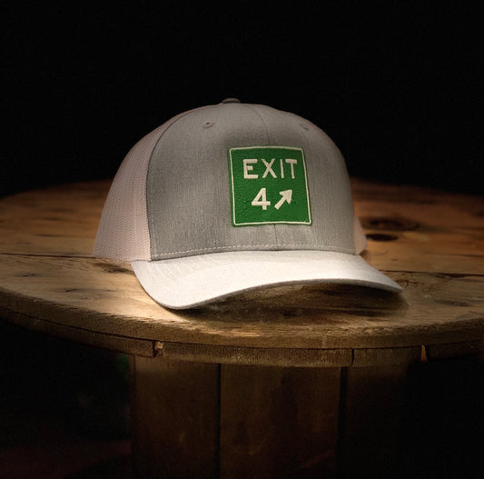 Exit 4 Heather Grey/White Trucker Hat - Richardson 112