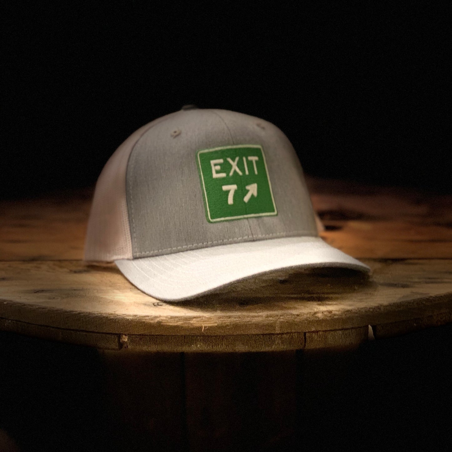 Exit 7 Heather Grey/White Trucker - Richardson 112