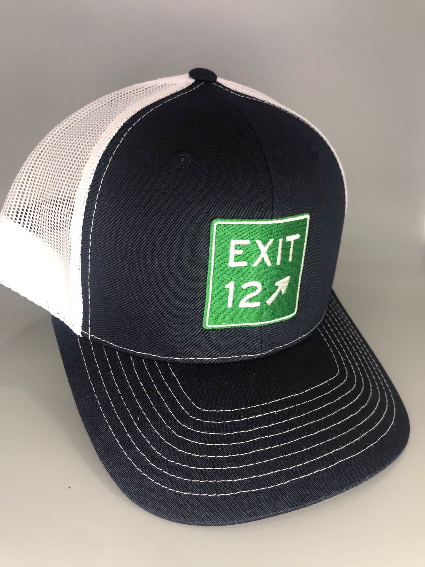Exit 12 Navy/White Trucker - Richardson 112