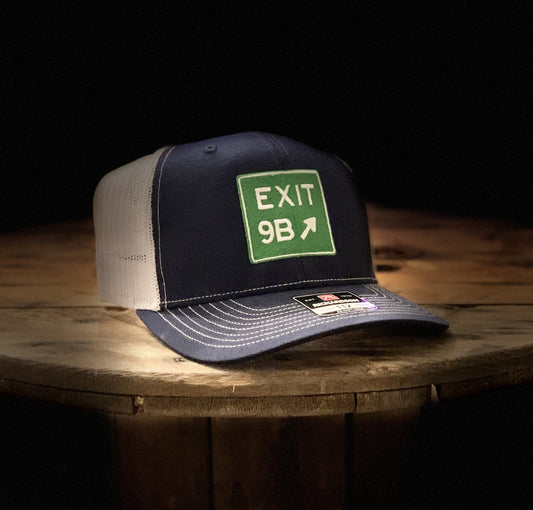 Exit 9B Navy/White Trucker Hat - Richardson 112