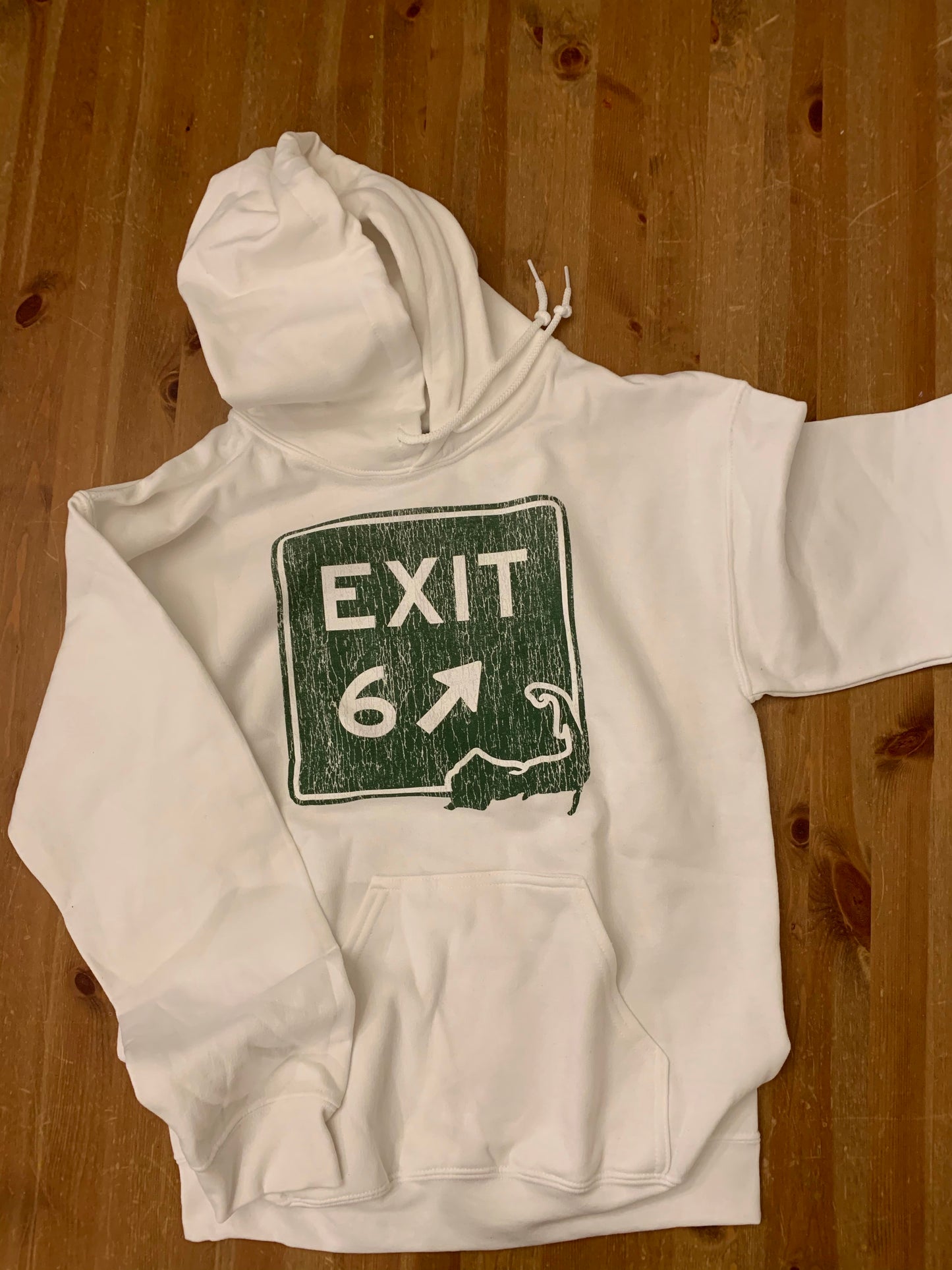 Cape Exit 6 White Hoodie