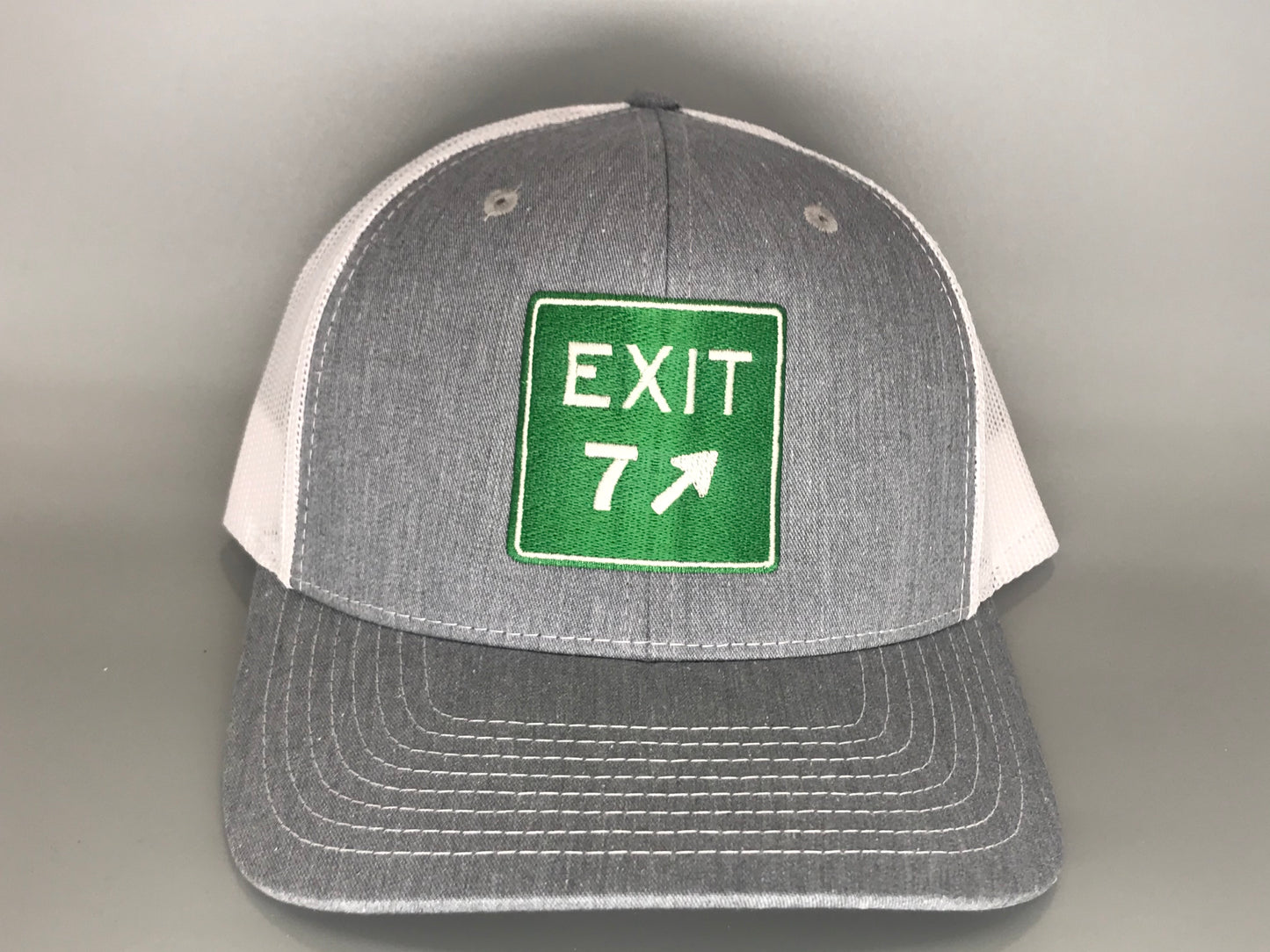 Exit 7 Heather Grey/White Trucker - Richardson 112