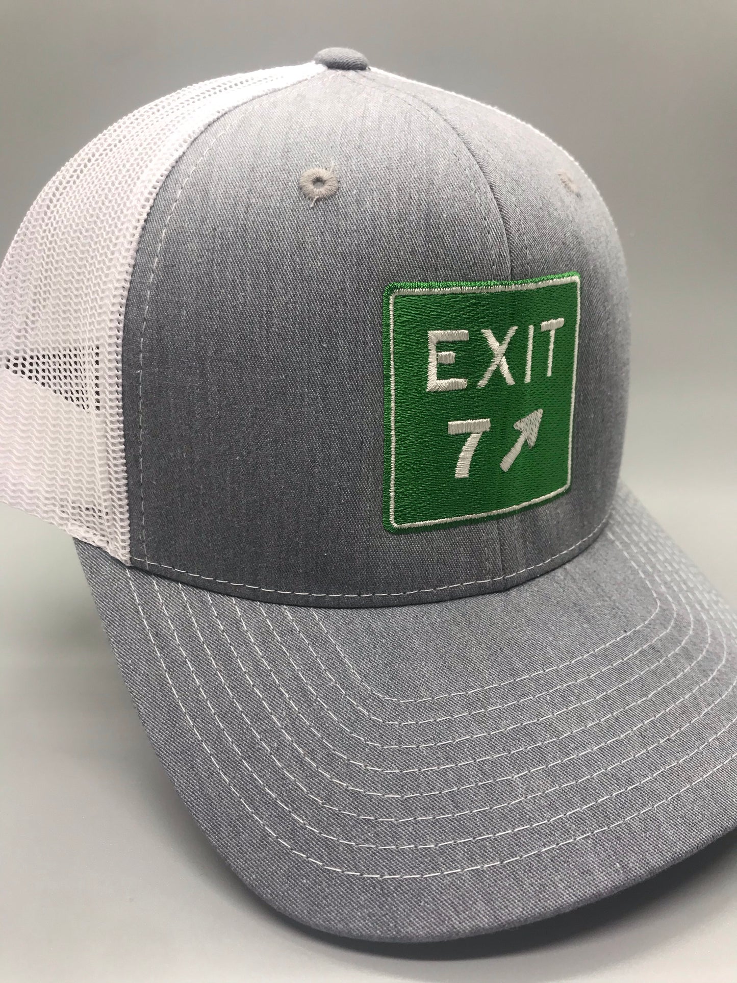Exit 7 Heather Grey/White Trucker - Richardson 112