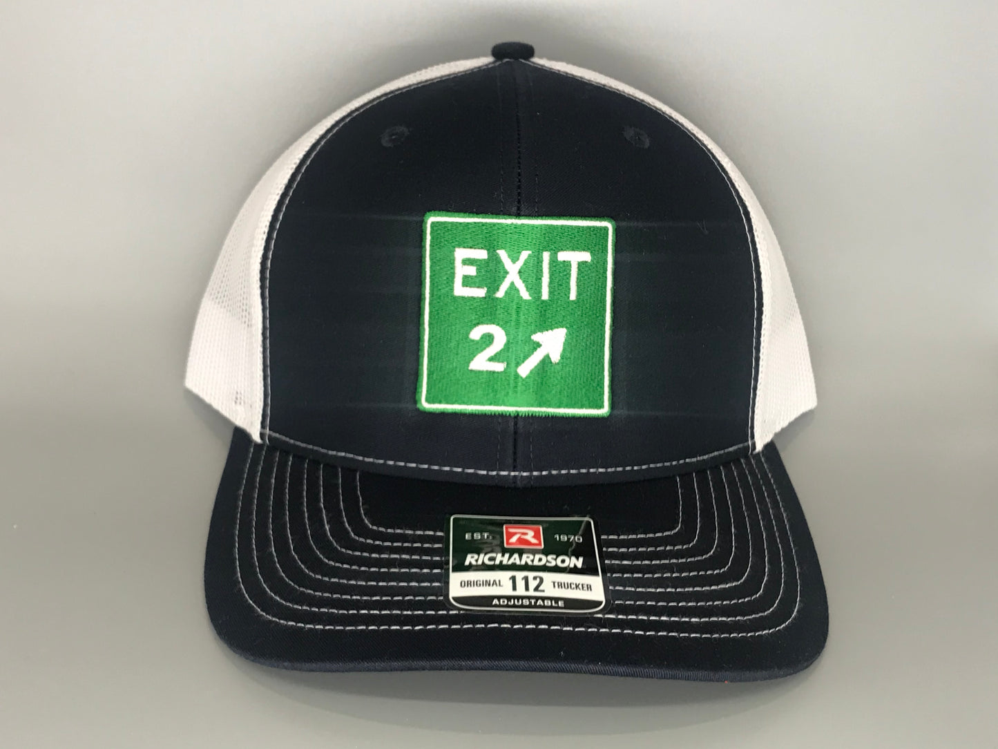 Exit 2 Navy/White Trucker Hat - Richardson 112