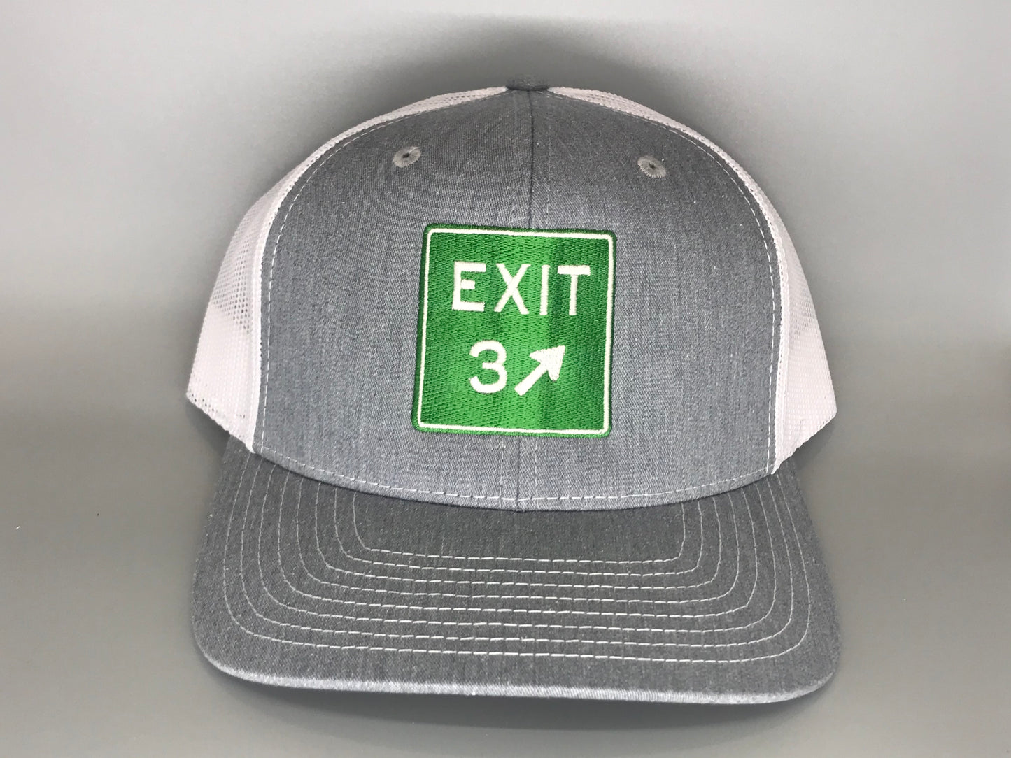 Exit 3 Heather Grey/White Trucker Hat - Richardson 112