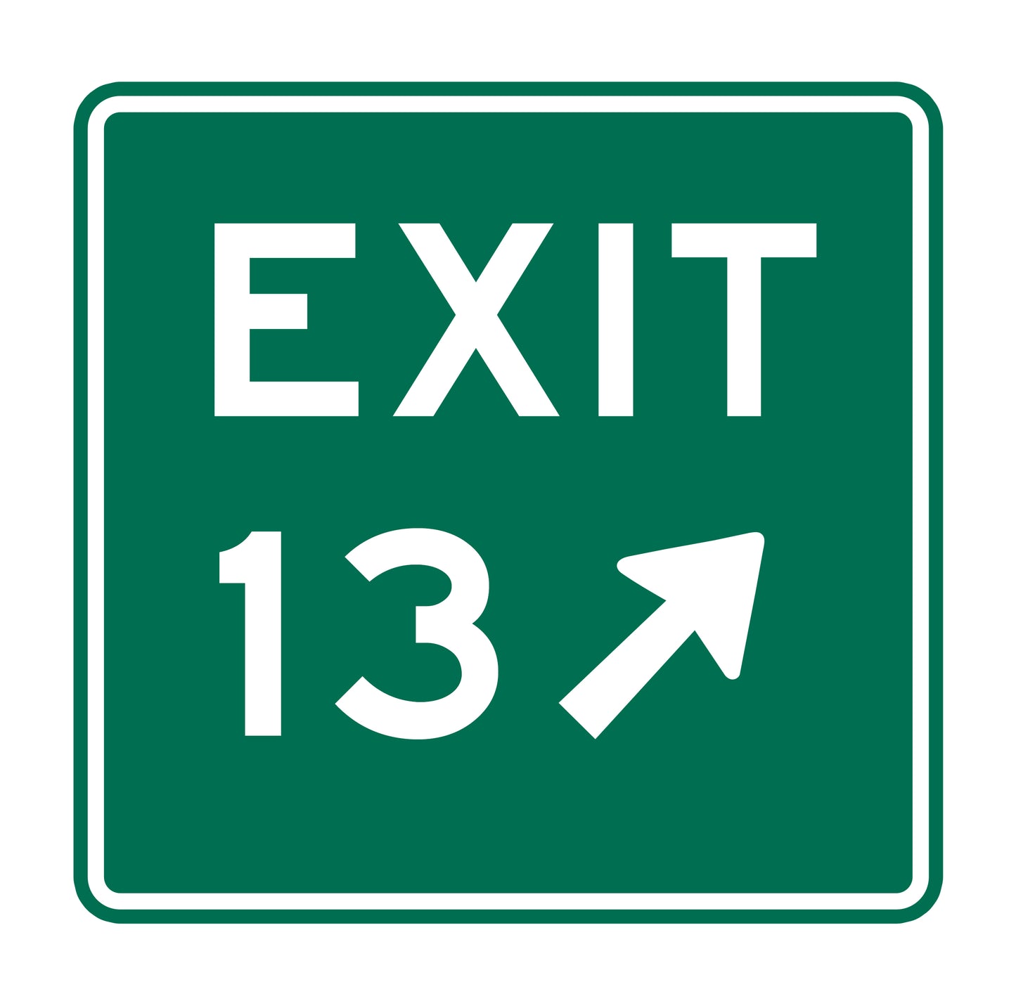 Exit 13 Original Sticker