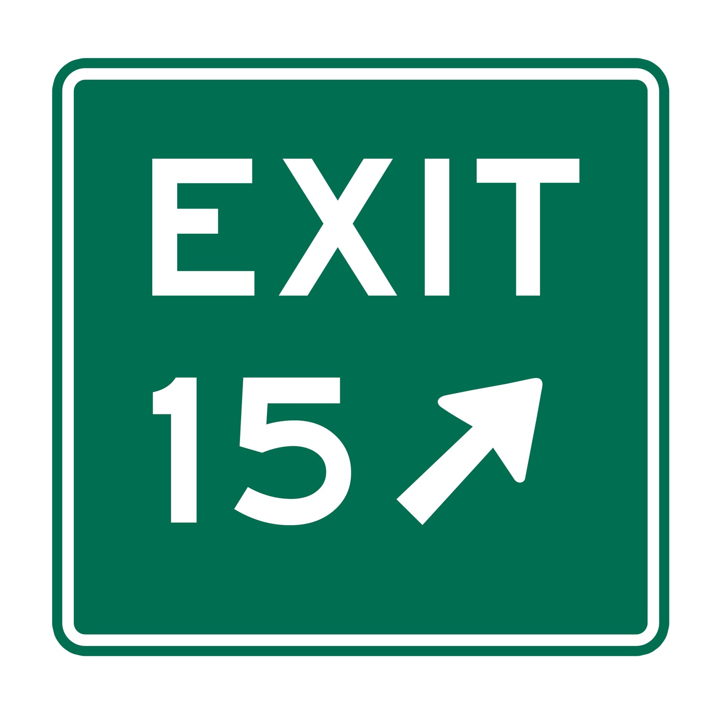 Exit 15 Original Sticker