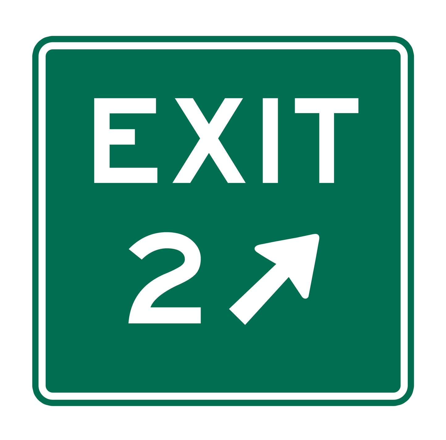 Exit 2 Original Sticker