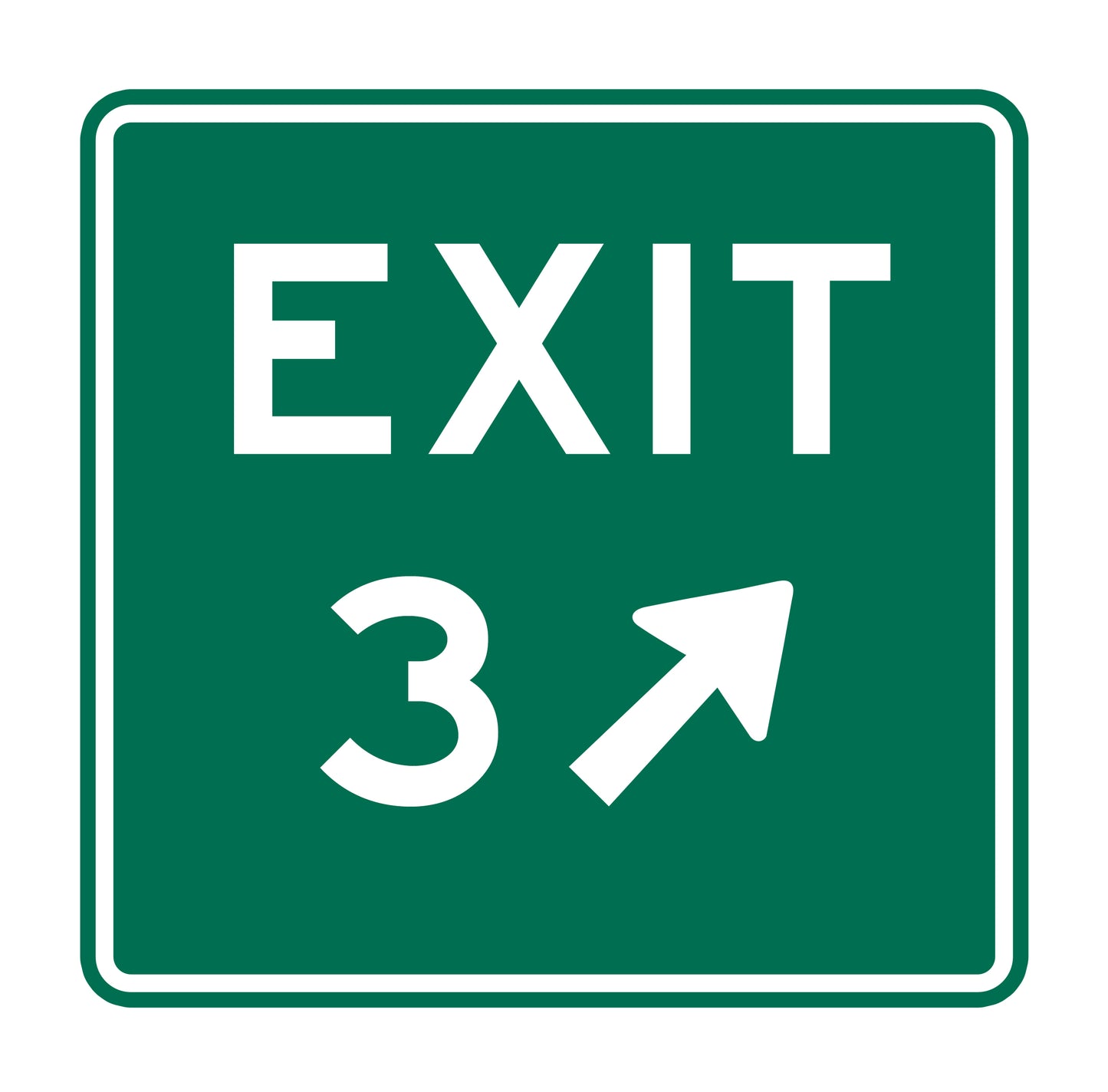 Exit 3 Original Sticker
