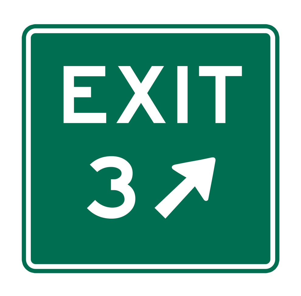 Exit 3 Original Sticker – EXITMERCH