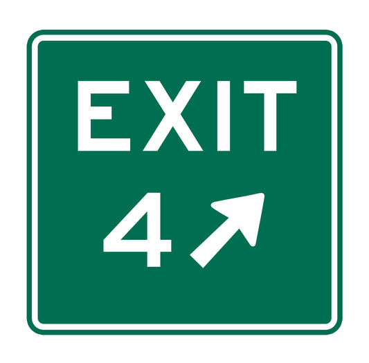 Exit 4 Original Sticker