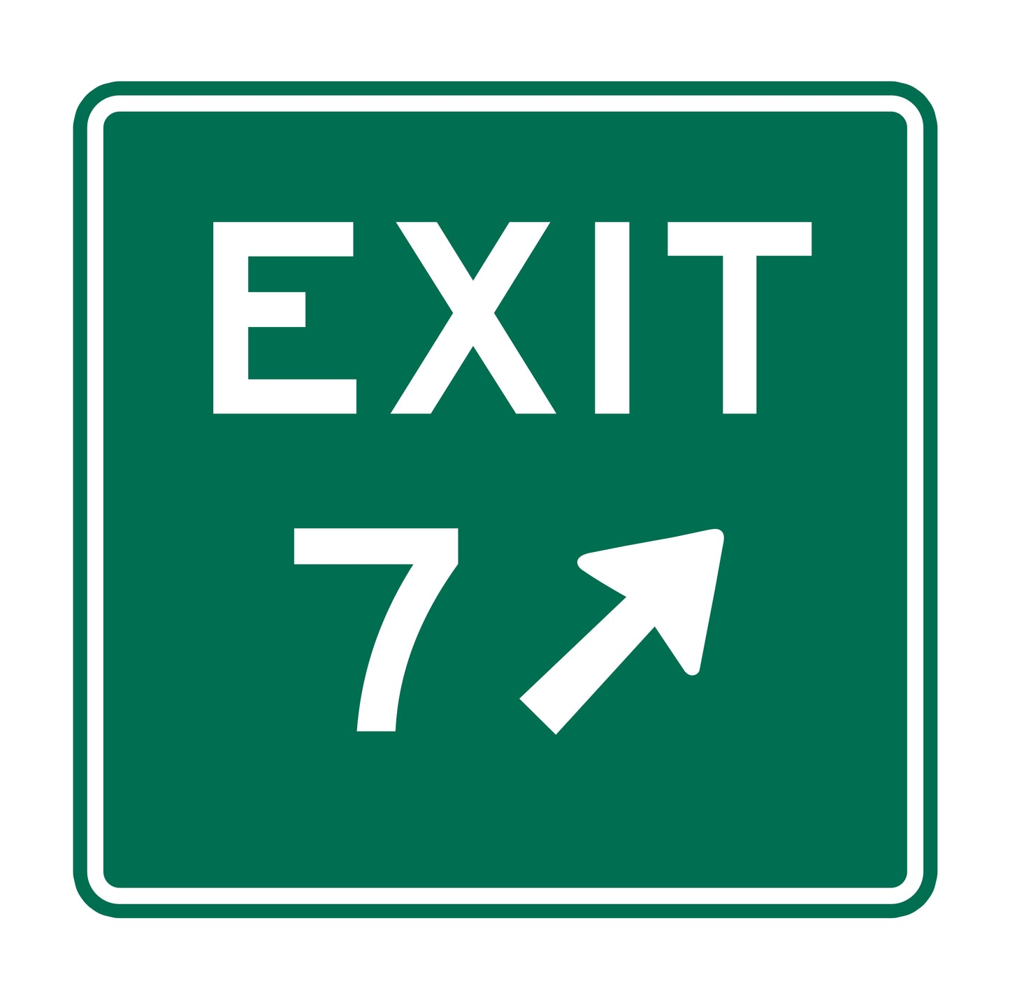 Exit 7 Original Sticker