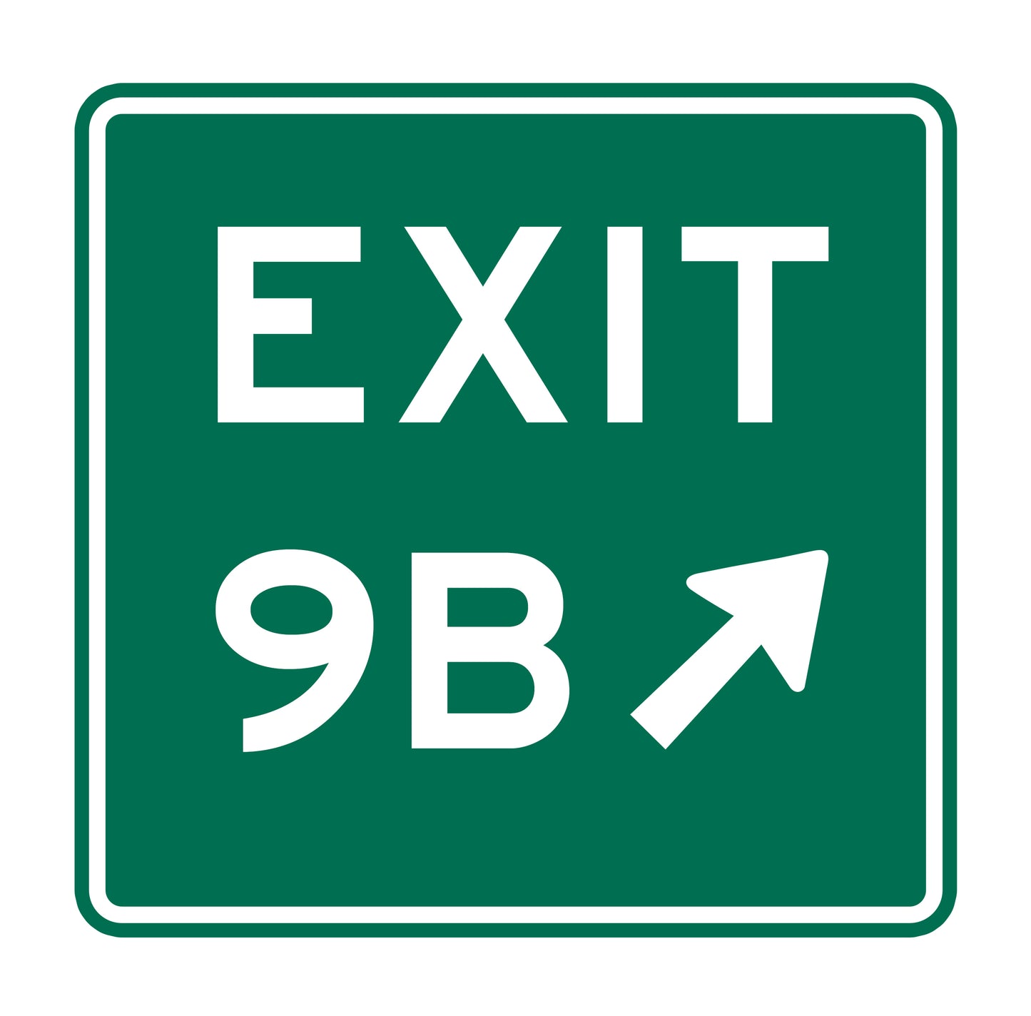 Exit 9B Original Sticker