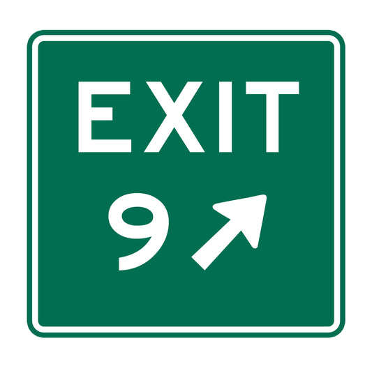Exit 9 Original Sticker
