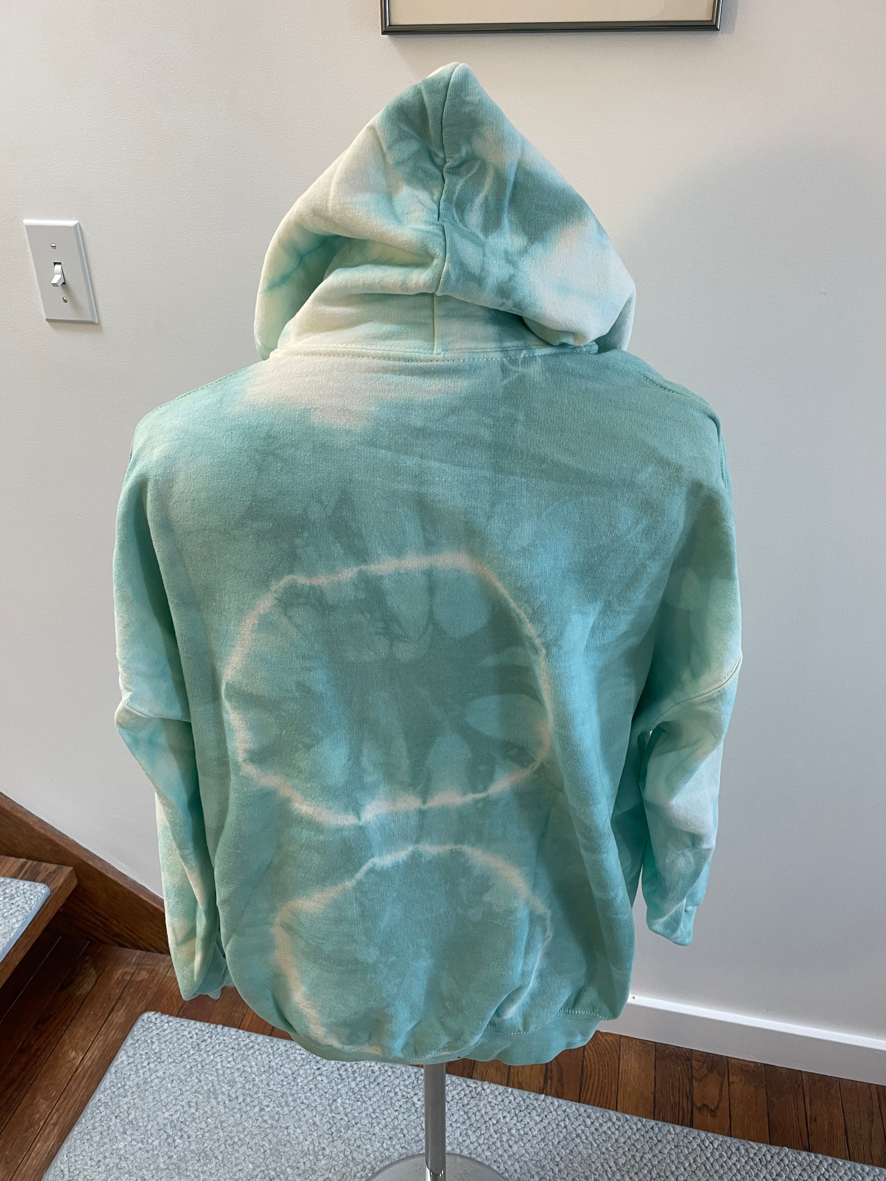 Teal tie hot sale dye hoodie