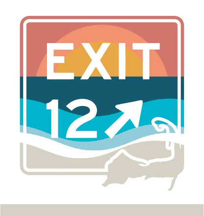 Cape Exit 12 Sunset Sticker