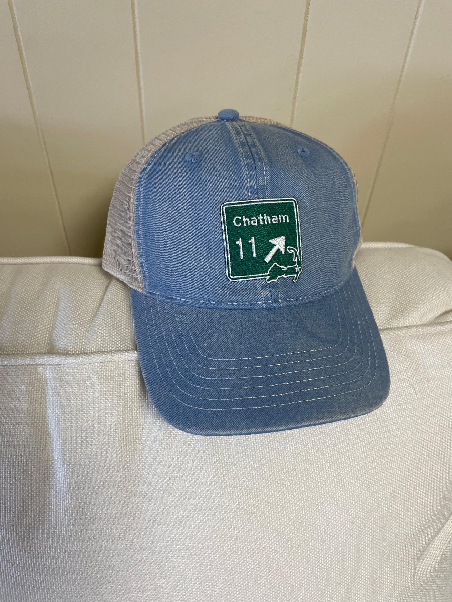 Embroidered "Town" Patches on Hats (choose patch and hat style)