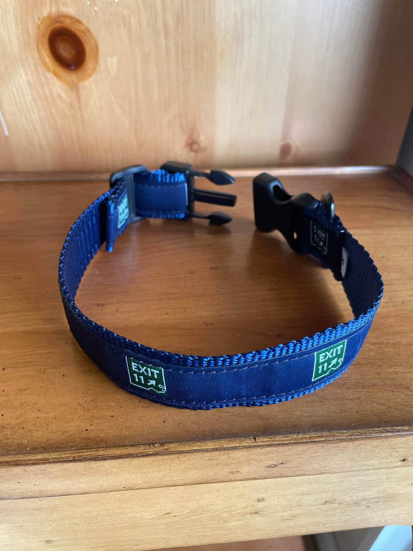 Exit 11 Dog Collar (Beige and new Blue canvas option)