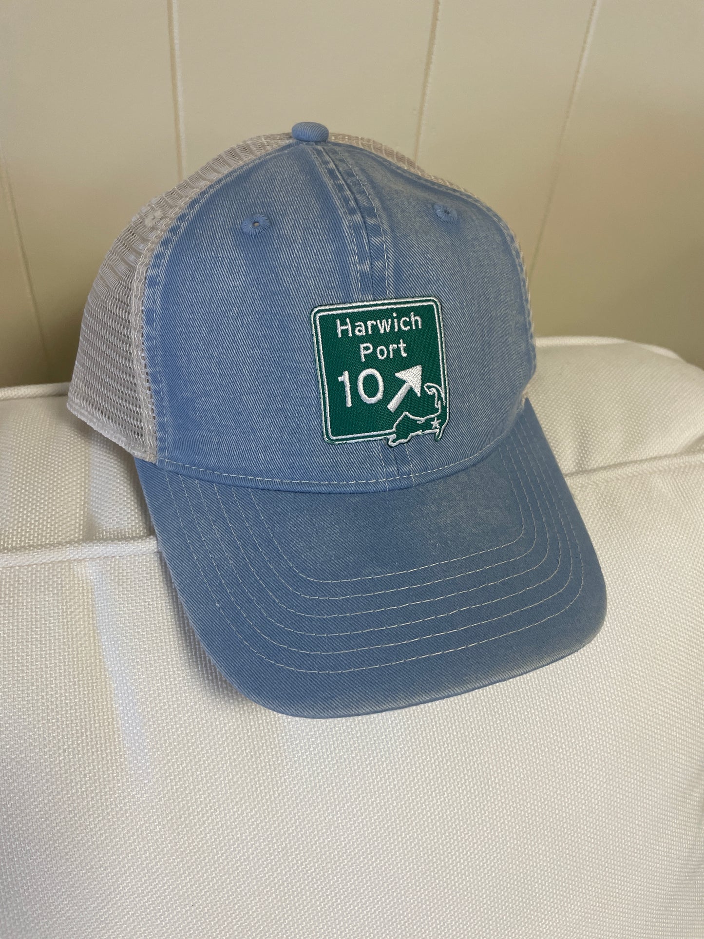 Embroidered "Town" Patches on Hats (choose patch and hat style)