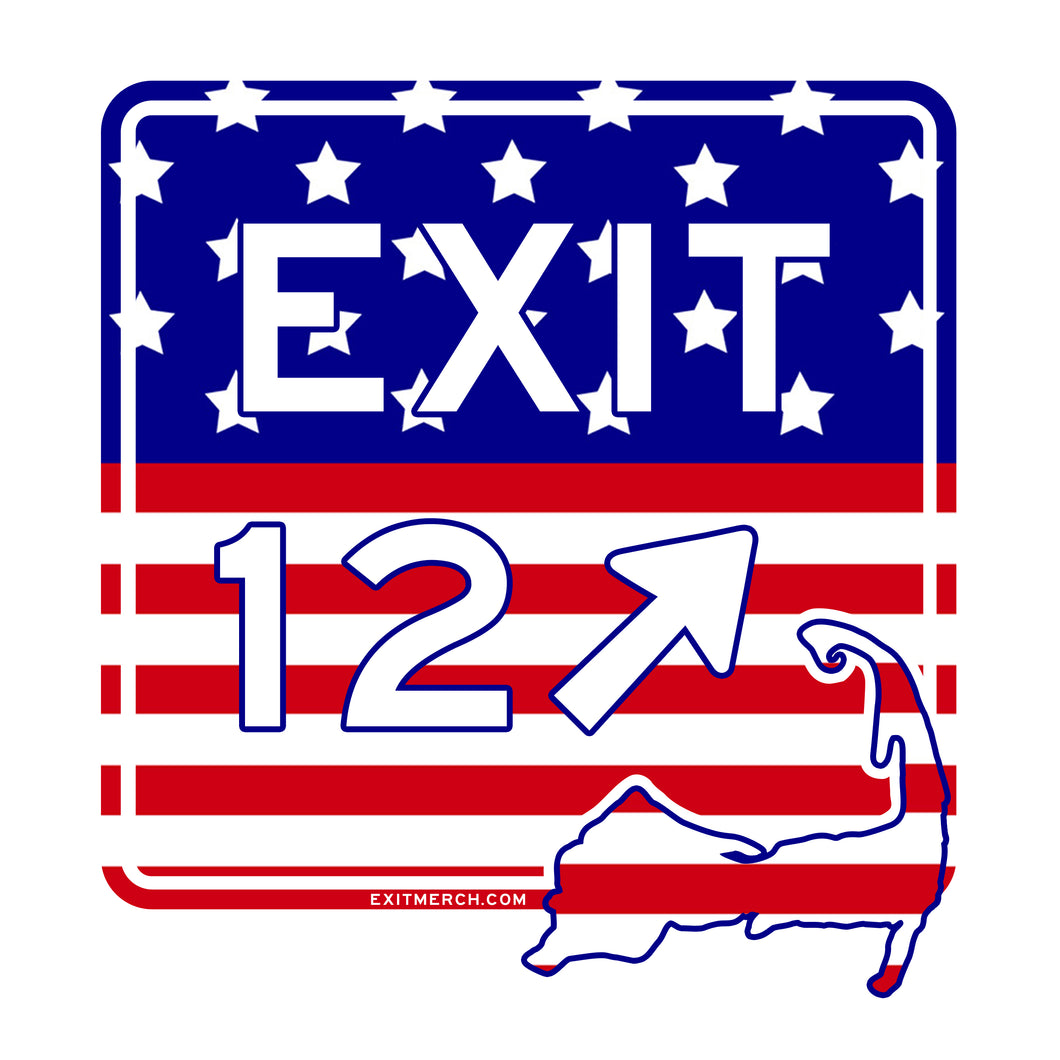 America Exit 12 Sticker