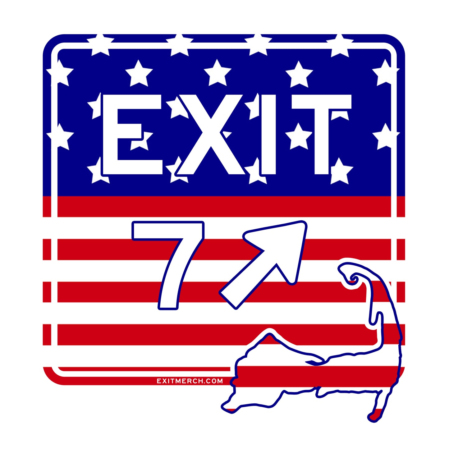 America Exit 7 Sticker
