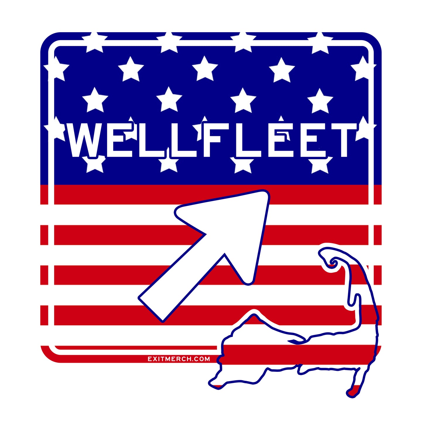 America - Wellfleet Sticker