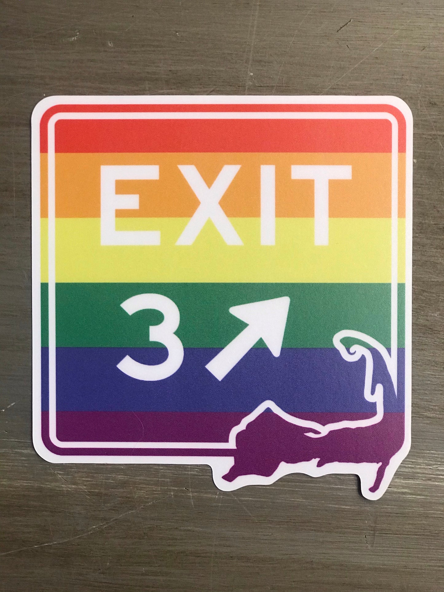Exit 3 Pride Sticker