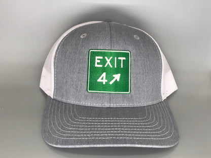 Exit 4 Heather Grey/White Trucker Hat - Richardson 112