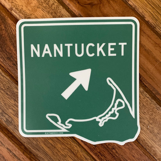 Cape Cod Exit Nantucket Sticker