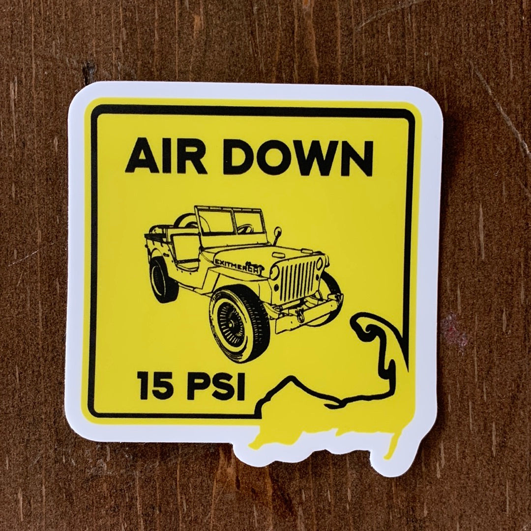 Air Down Sticker