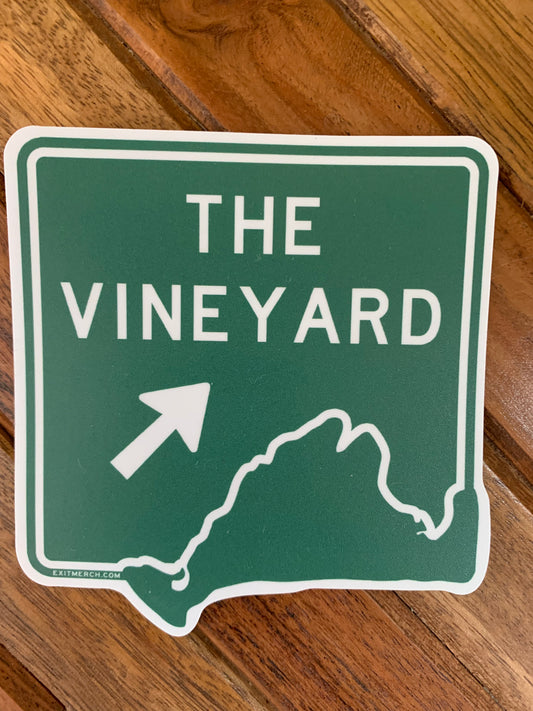 Cape Cod Exit The Vineyard Sticker