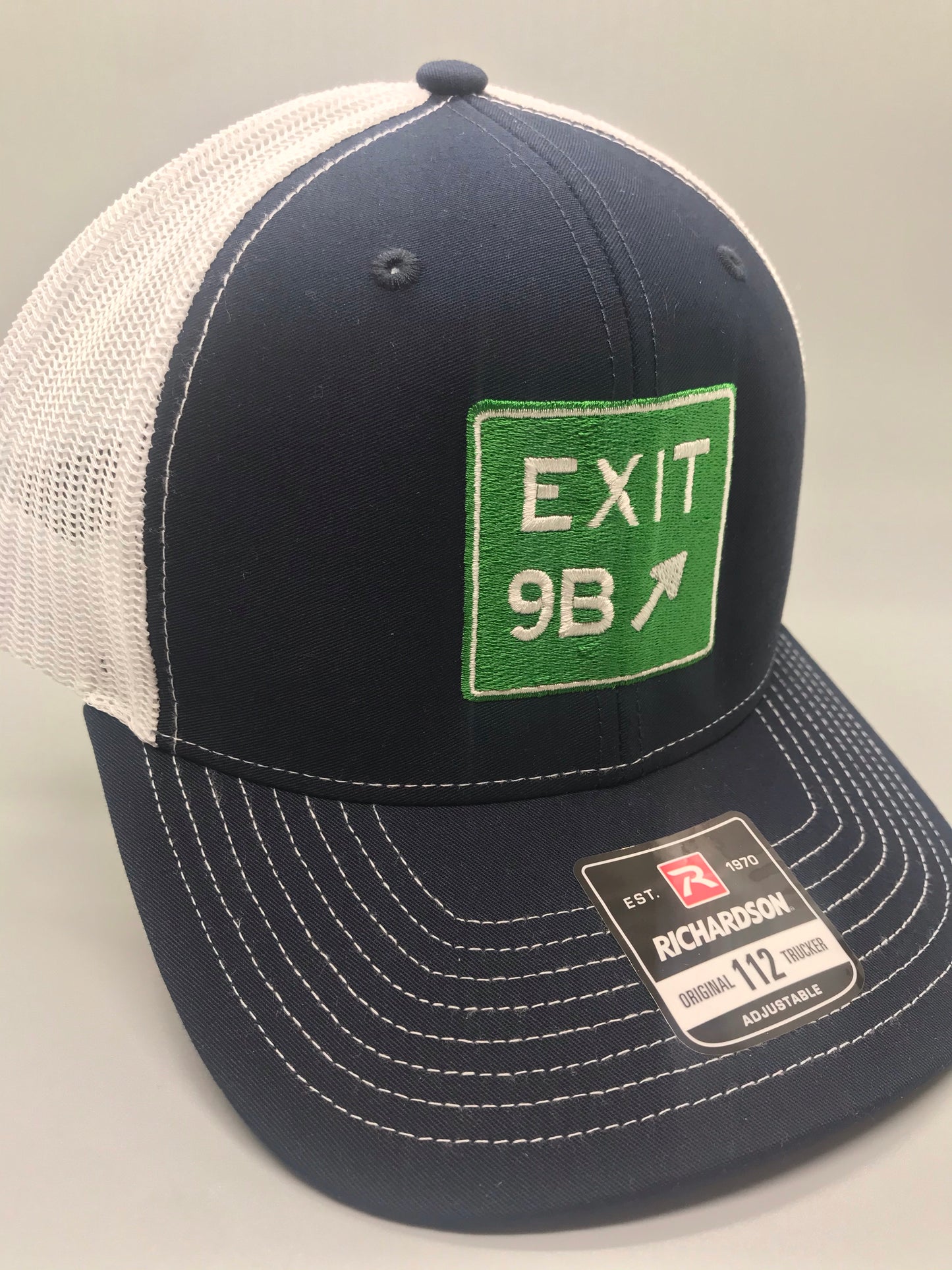 Exit 9B Navy/White Trucker Hat - Richardson 112