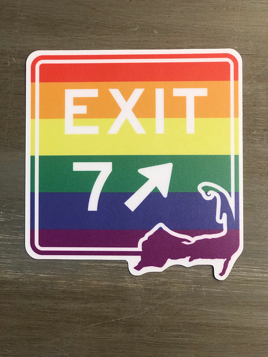 Exit 7 Pride Sticker