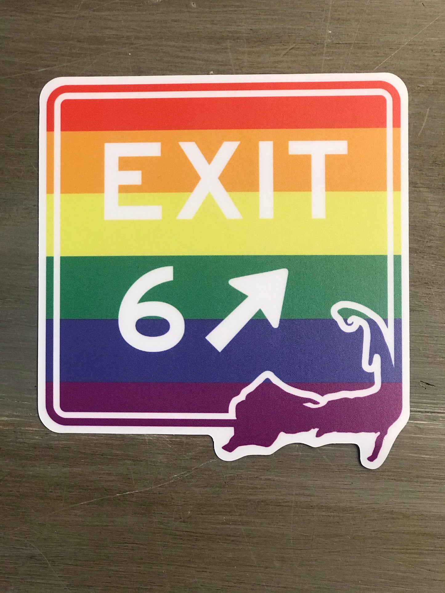 Exit 6 Pride Sticker