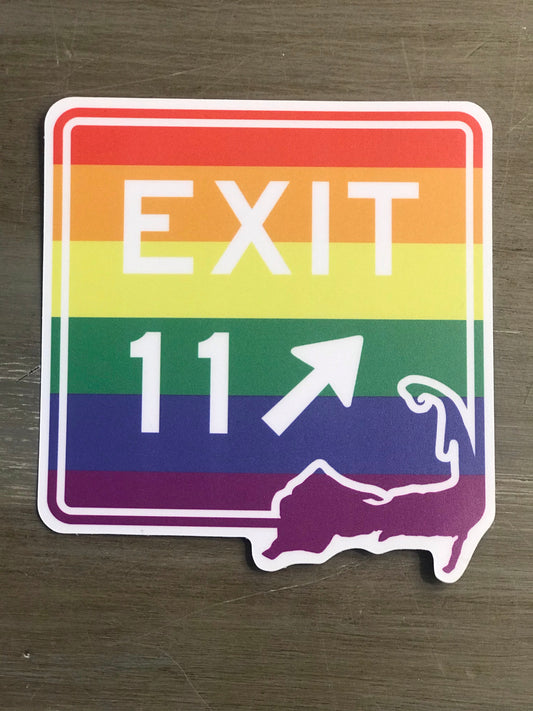 Exit 11 Pride Sticker